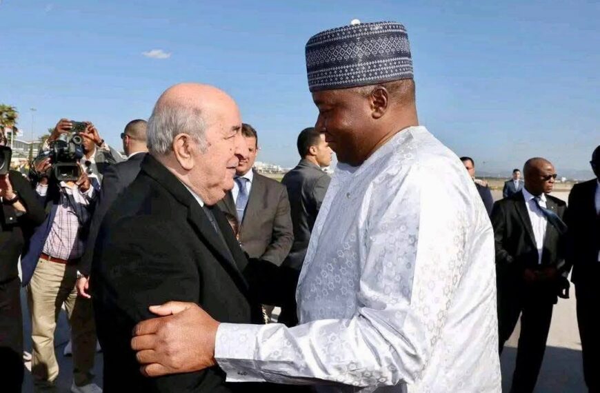 Le Président nigérien Tiani en Algérie